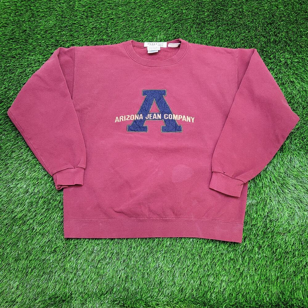 Vintage Arizona Jean-Company Sweatshirt M/L 21x25 Maroon